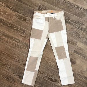 Pilcro Anthropologie Corduroy Patchwork Pants